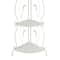 White Iron French Country Bakers Rack, 71" x 16" x 12"